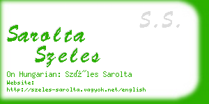 sarolta szeles business card